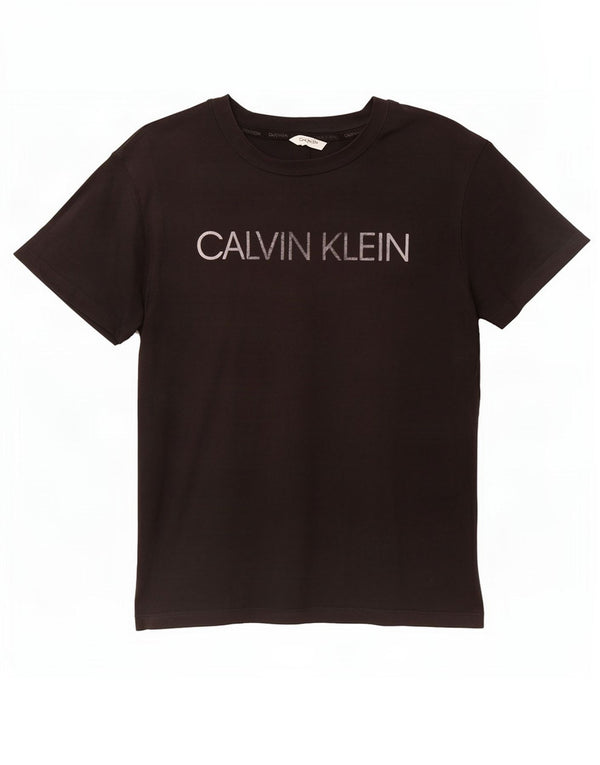 Calvin Klein - Camiseta gráfica para hombre, talla mediana, color negro
