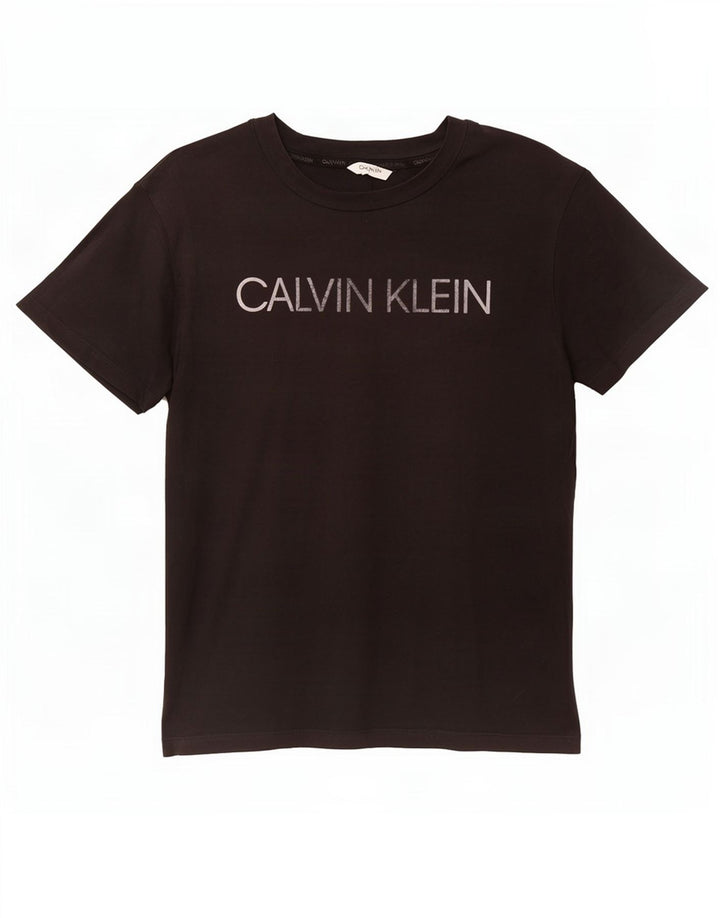 Calvin Klein - Camiseta gráfica para hombre, talla mediana, color negro