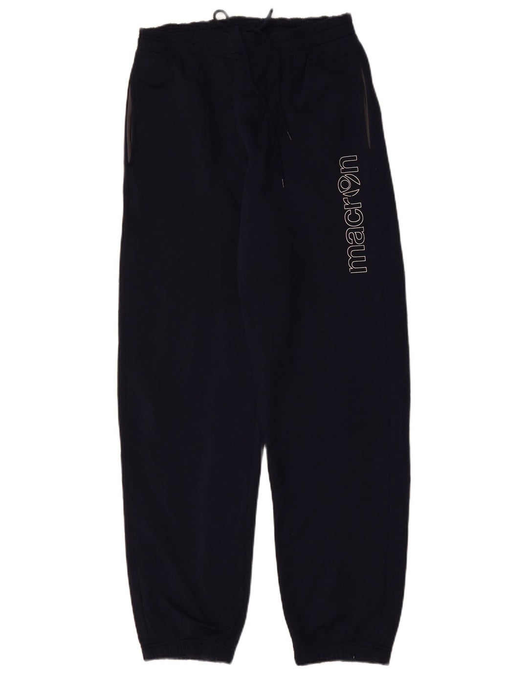 MACRON Hombre Pantalones De Chándal Gráfico Joggers Medium Azul Marino