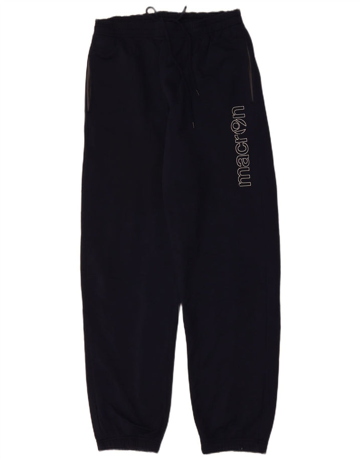 MACRON Hombre Pantalones De Chándal Gráfico Joggers Medium Azul Marino