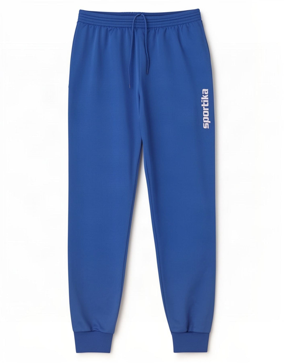 Vintage hombres gráfico chándal pantalones joggers gran poliéster azul