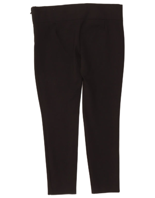 Zara Mujer Pantalones Casuales Slim XL W32 L28 Negro