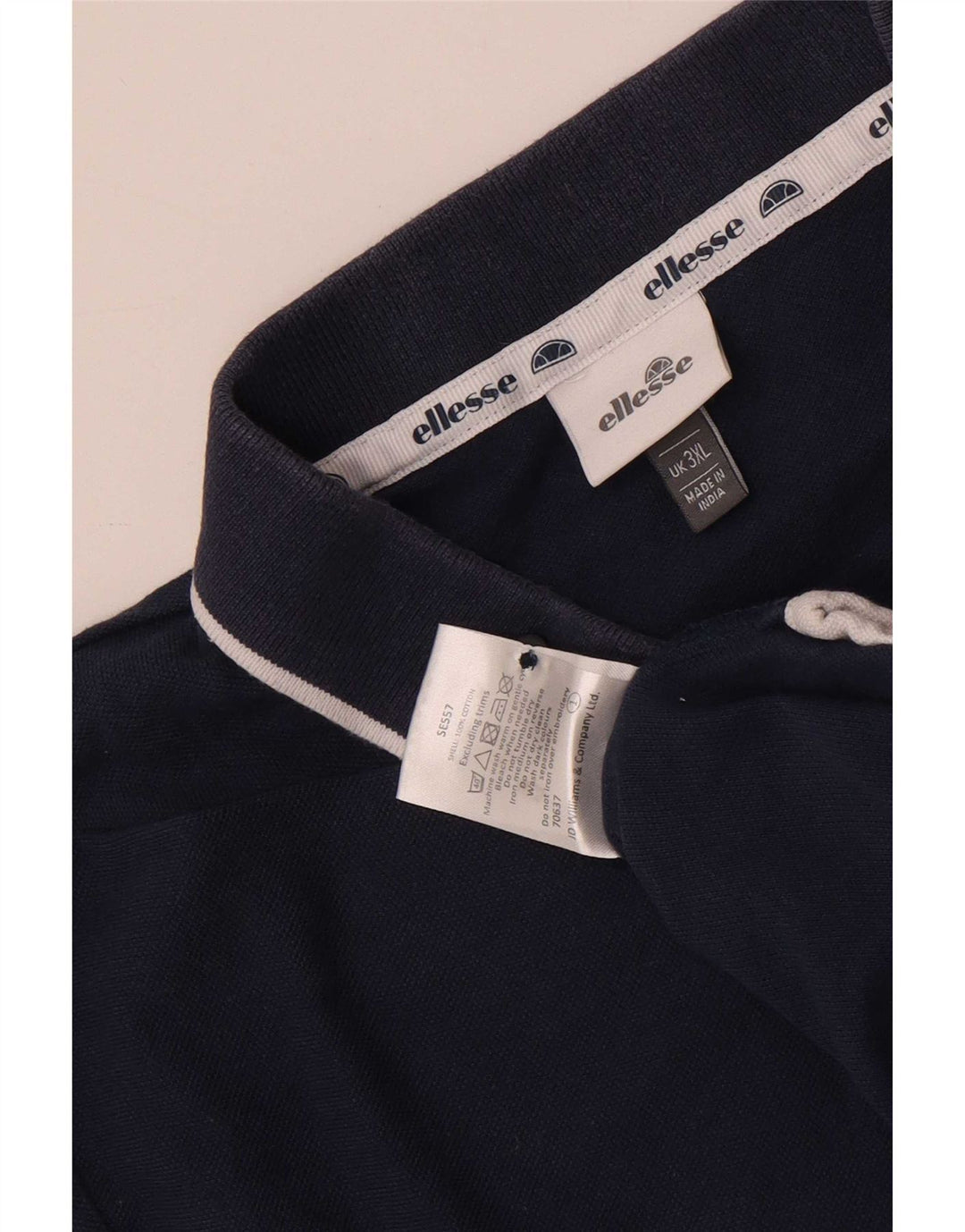 Polo Ellesse Hombre 3XL Azul Marino Algodón