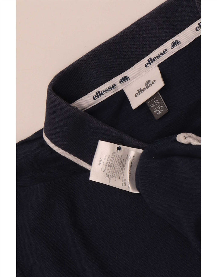 Polo Ellesse Hombre 3XL Azul Marino Algodón
