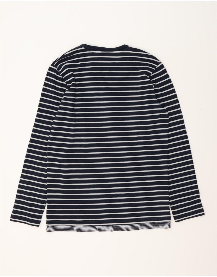 SCOTCH & SODA Camiseta Hombre Manga Larga Algodón Rayas Azul Marino Grande