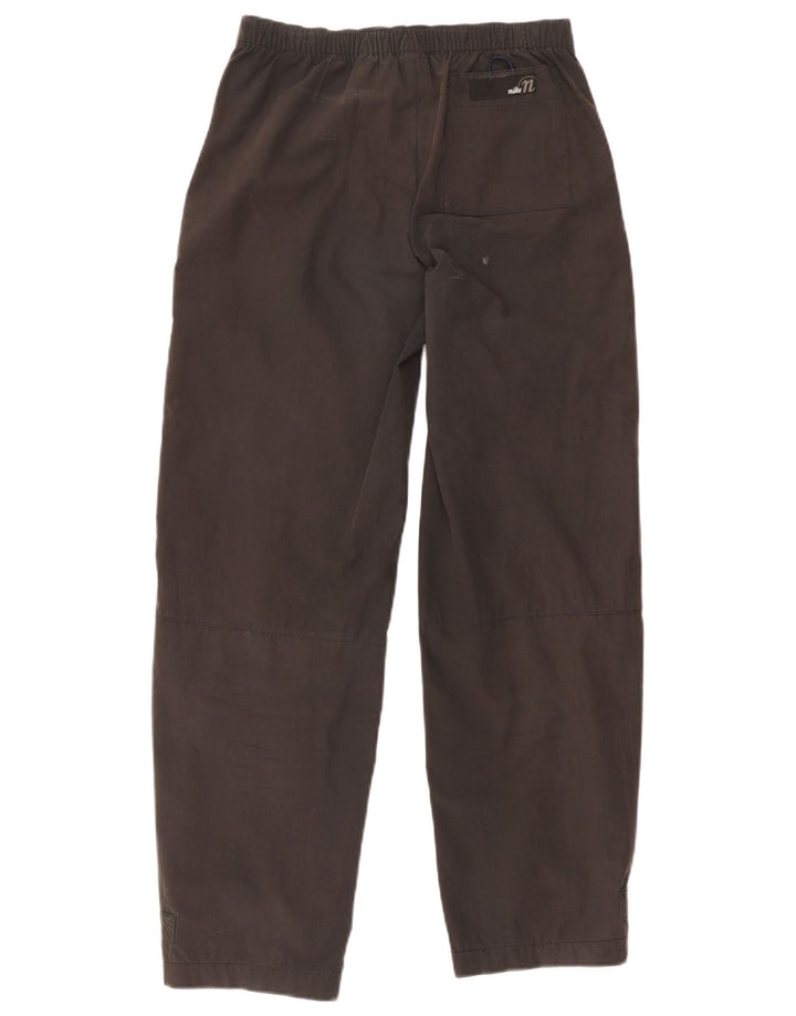 Nike Pantalones casuales rectos para mujer US 4/6 Small W30 L29 Gris Poliéster