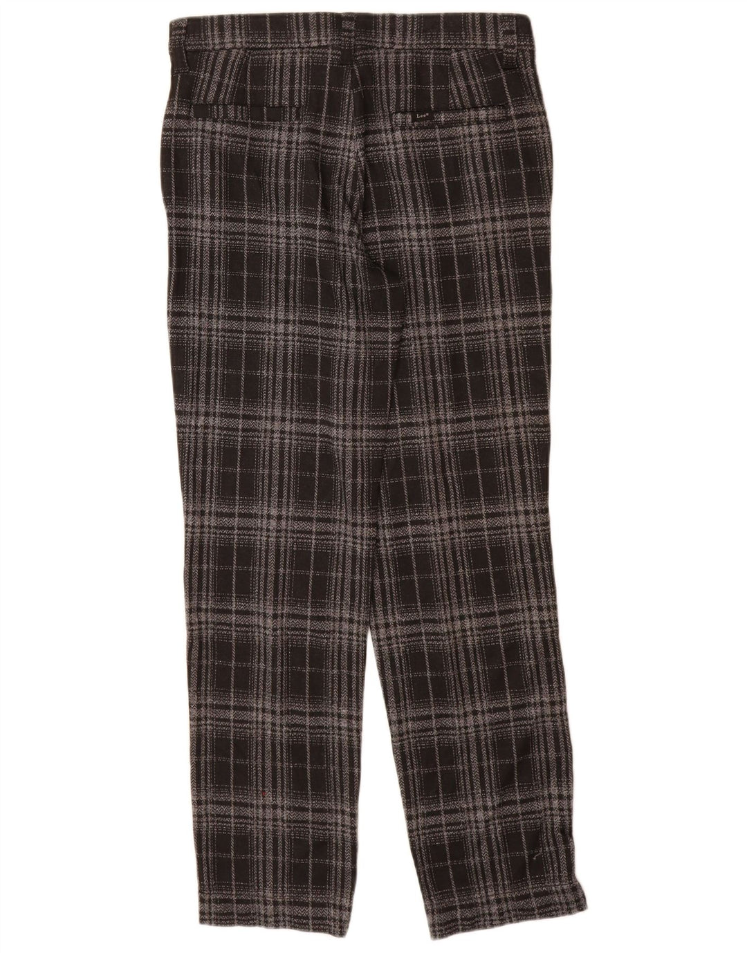 Lee Pantalones Chinos para Mujer US 10 Large W30 L30 Black Check Poliéster