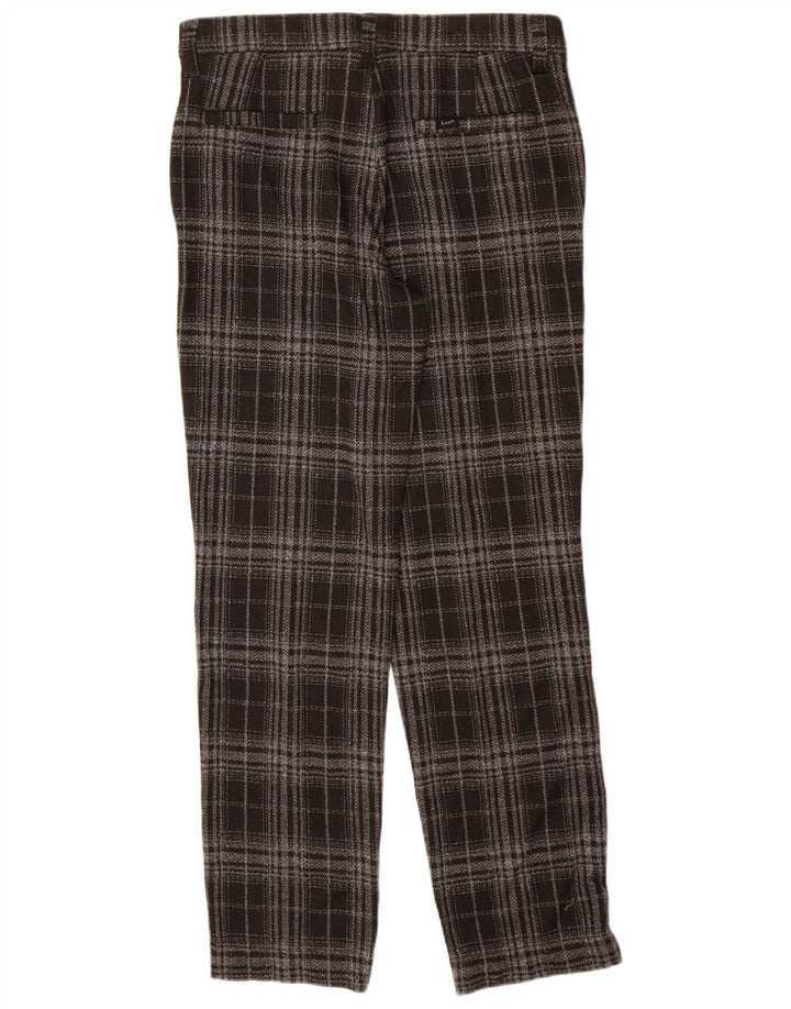 Lee Pantalones Chinos para Mujer US 10 Large W30 L30 Black Check Poliéster