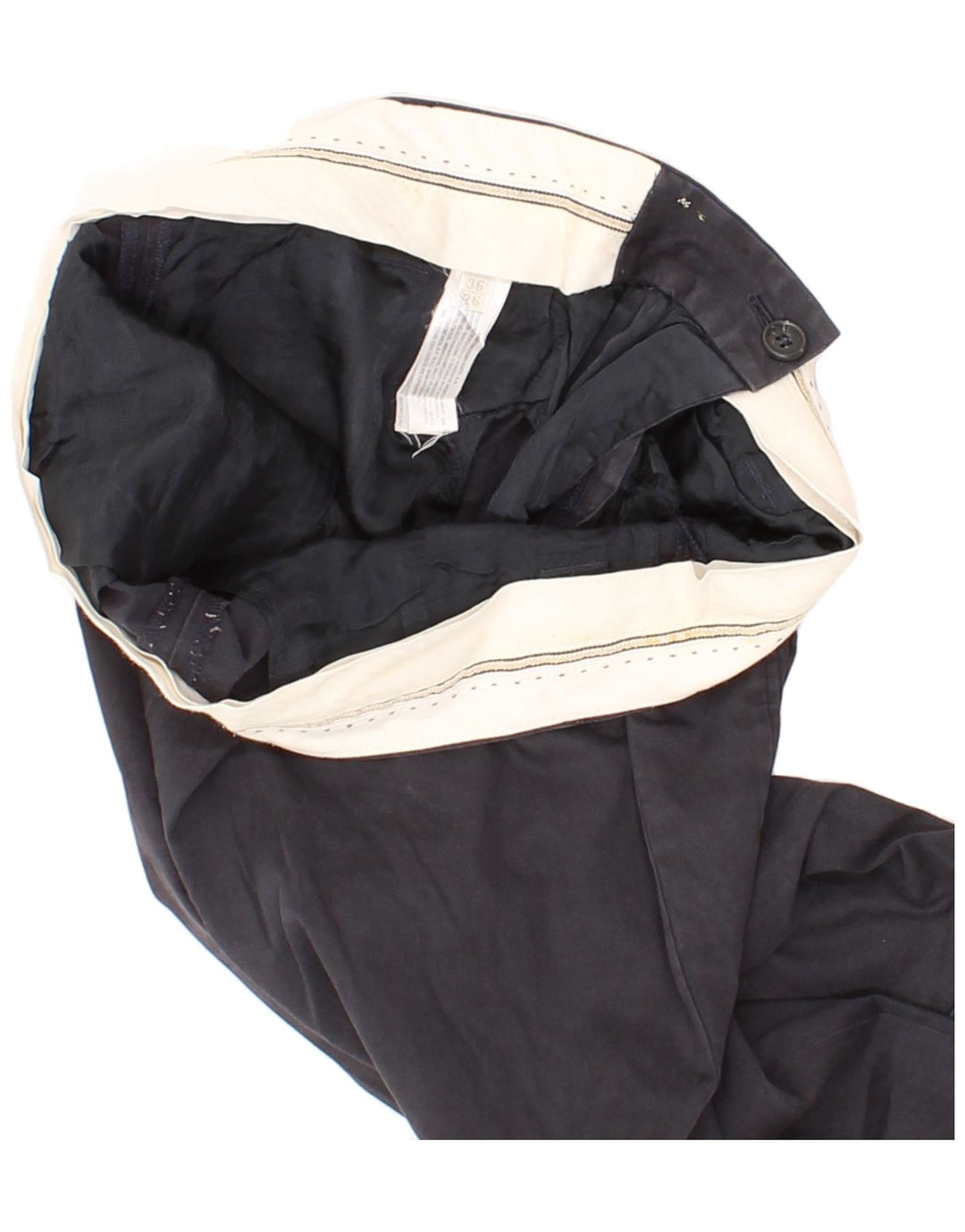 MASSIMO DUTTI Womens Chino Shorts EU 36 Small W26 Navy Blue Cotton Vintage Massimo Dutti and Second-Hand Massimo Dutti from Messina Hembry 