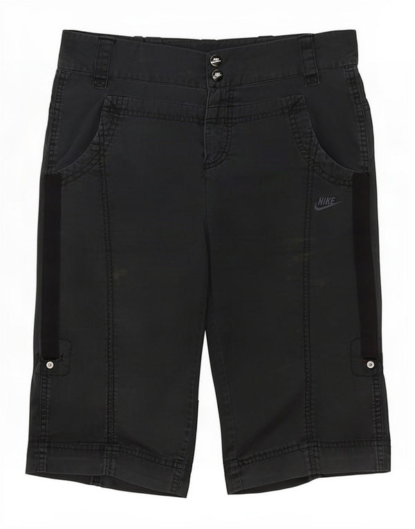 Nike Bermudas para mujer UK 6 XS W28 Algodón negro