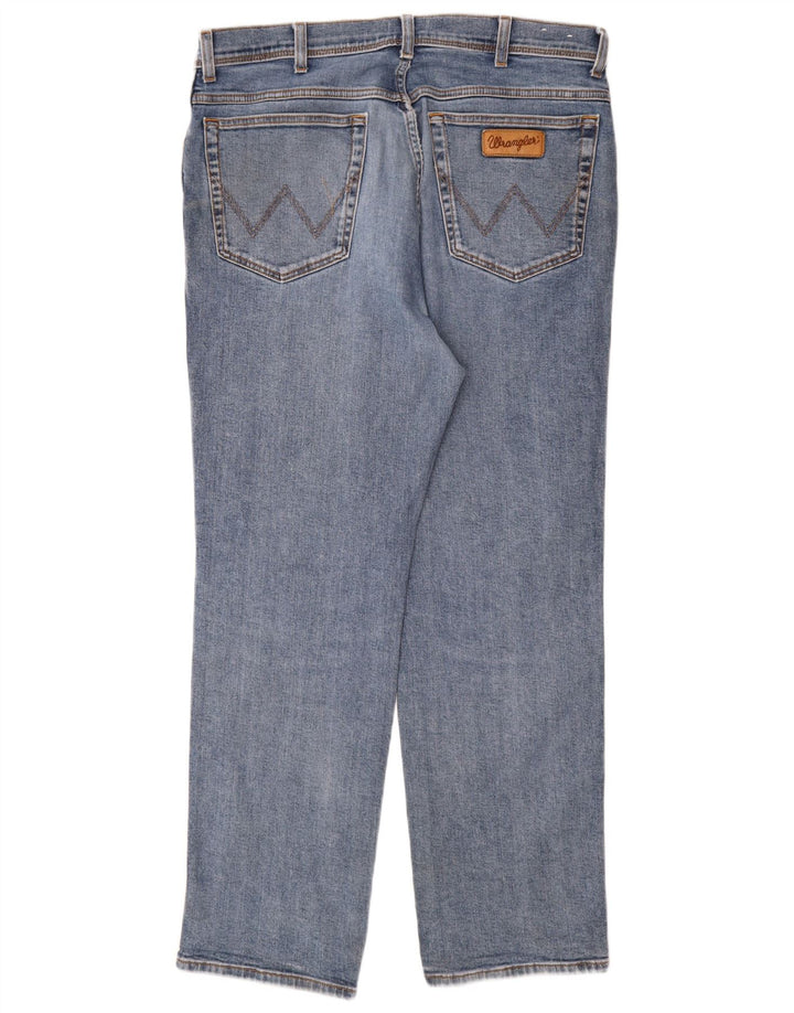 Wrangler Vaqueros rectos Texas para hombre W38 L32 Algodón azul