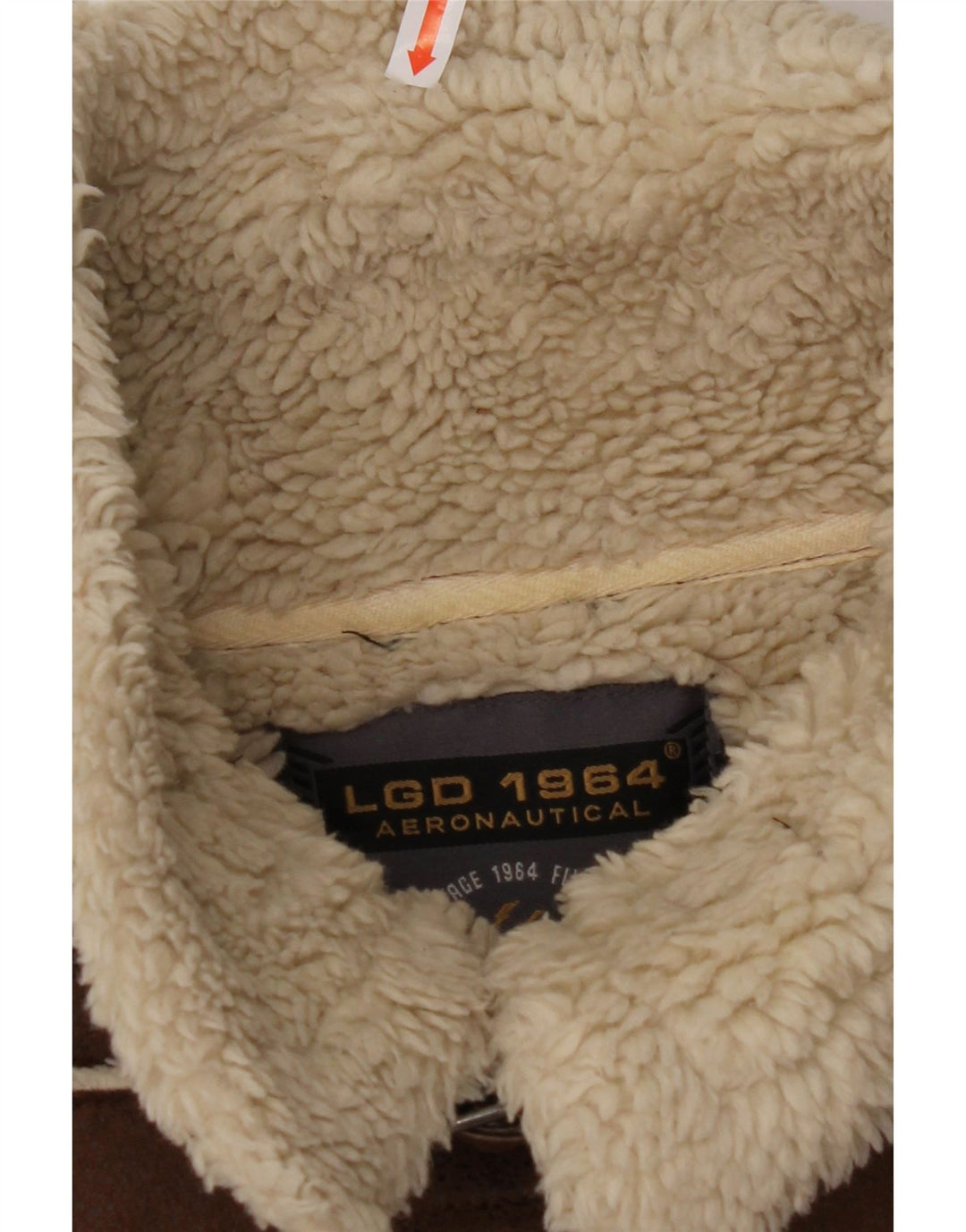 AERONAUTICA MILITARE Chaqueta Sherpa de Vuelo para Hombre UK 36 Small Marrón Poliéster