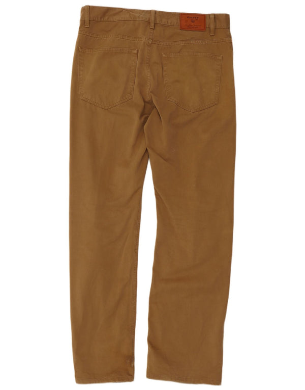 Gant Jason Regular Fit Pantalones Casuales para Hombre W34 L34 Algodón Beige