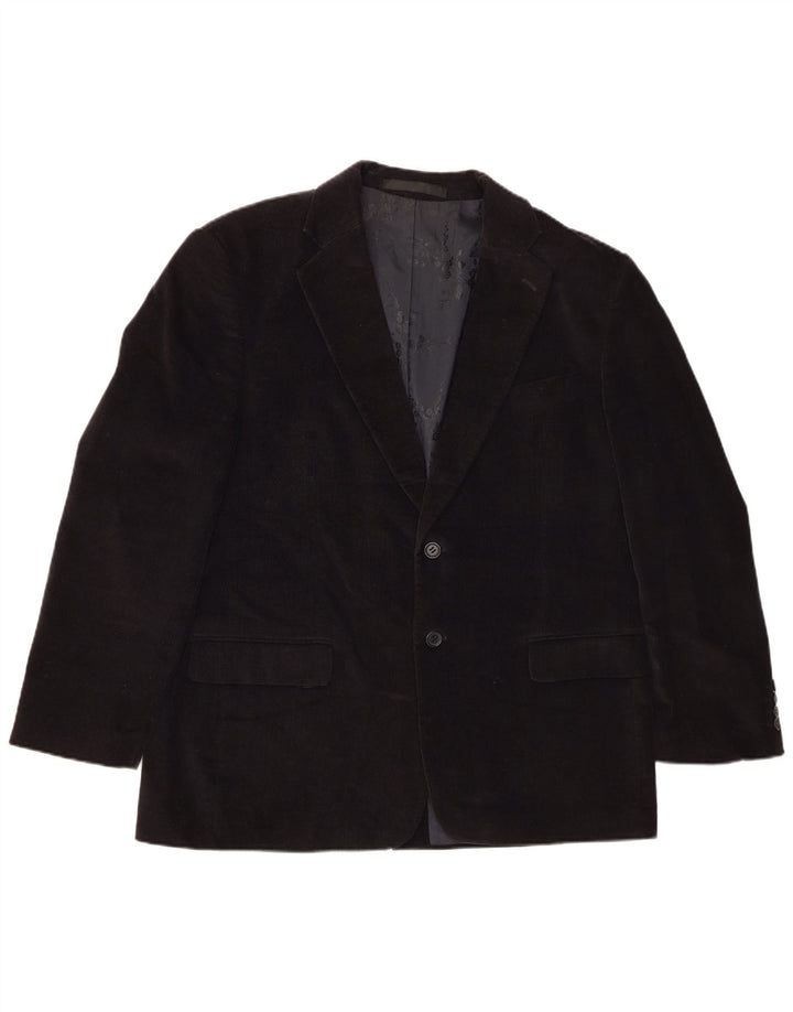 Marks & Spencer Chaqueta tipo blazer de pana con 2 botones para hombre UK 42 XL Azul marino