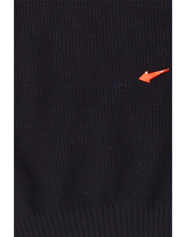 Explorer - Jersey de cuello redondo para hombre IT 50 mediano de lana azul marino