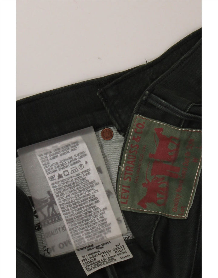 Levi's Mujer 511 Slim Jeans W29 L32 Algodón Verde