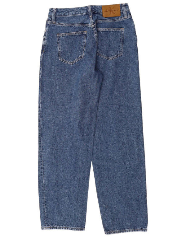Calvin Klein Jeans sueltos de cintura alta para mujer W27 L32 Algodón azul 90s
