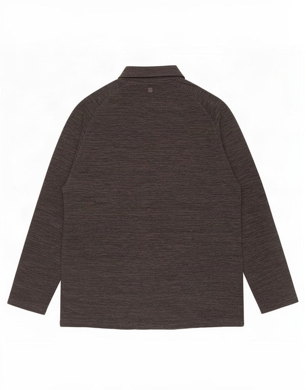 Jersey de forro polar con cuello y cremallera para hombre de Mountain Warehouse XL Poliéster moteado gris