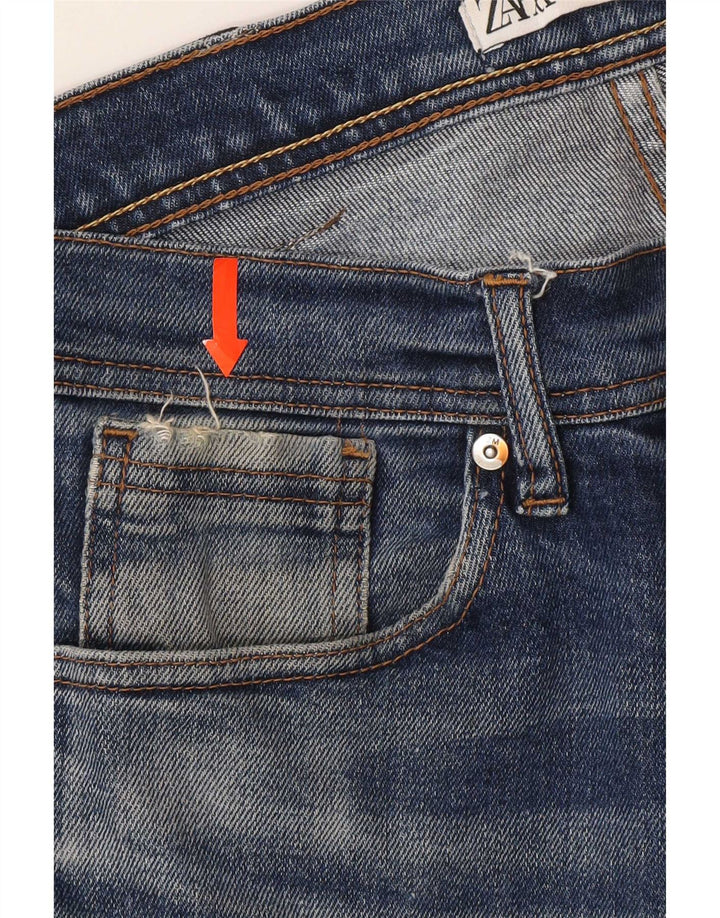 Zara Mens Slim Jeans EU 42 Grande W32 L30 Azul