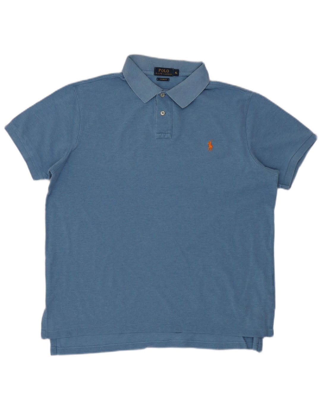 POLO RALPH LAUREN Polo de ajuste personalizado para hombre XL Algodón azul