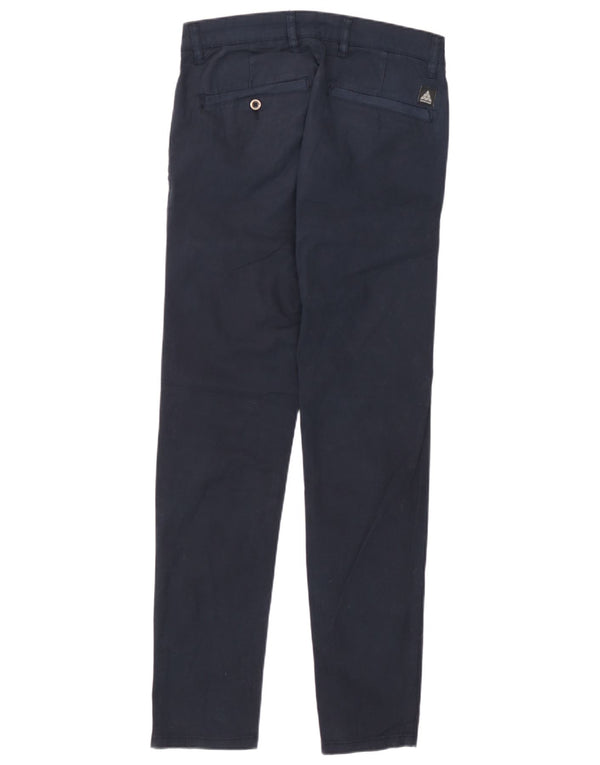 Zara Hombre Pantalón Chino Slim EU 36 XS W29 L30 Azul Marino