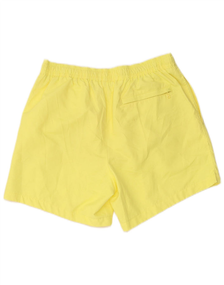 Calvin Klein Shorts de baño gráficos para Mujer UK 12 Poliéster Amarillo Medio