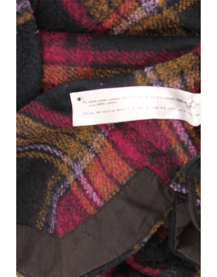 Zara Chaqueta tipo chaqueta extragrande para mujer UK 44 Mediana Cuadros multicolores