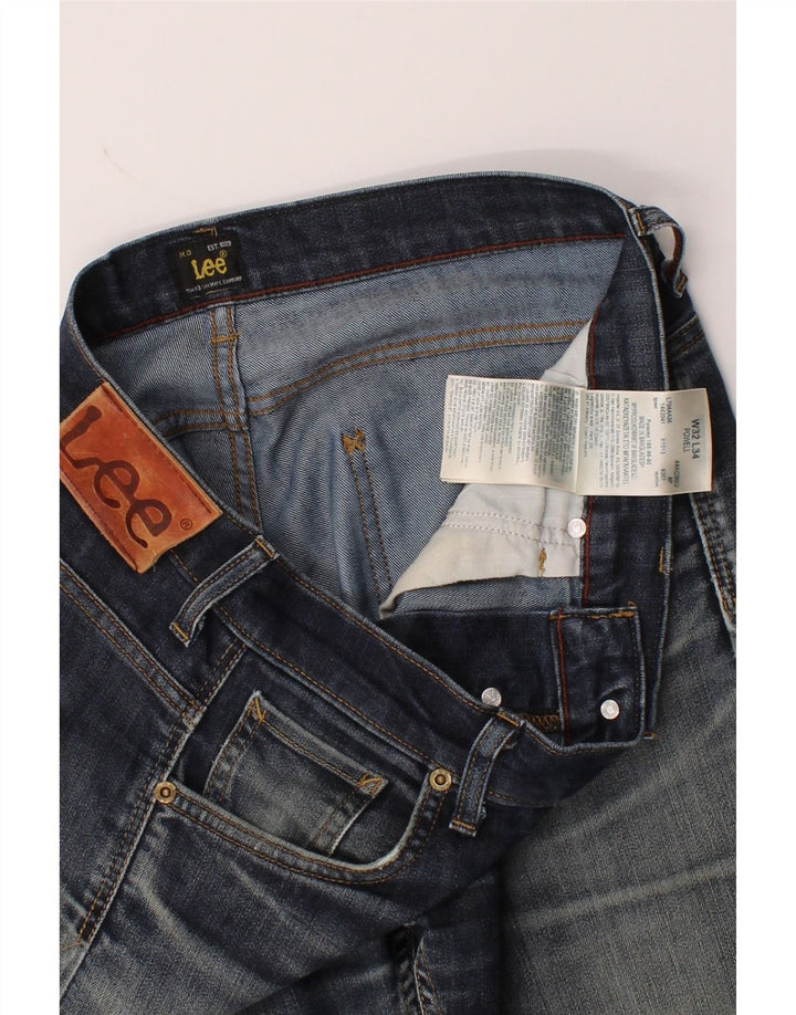 LEE Mens Powell Straight Jeans W32 L26 Navy Blue Cotton Vintage Lee and Second-Hand Lee from Messina Hembry 