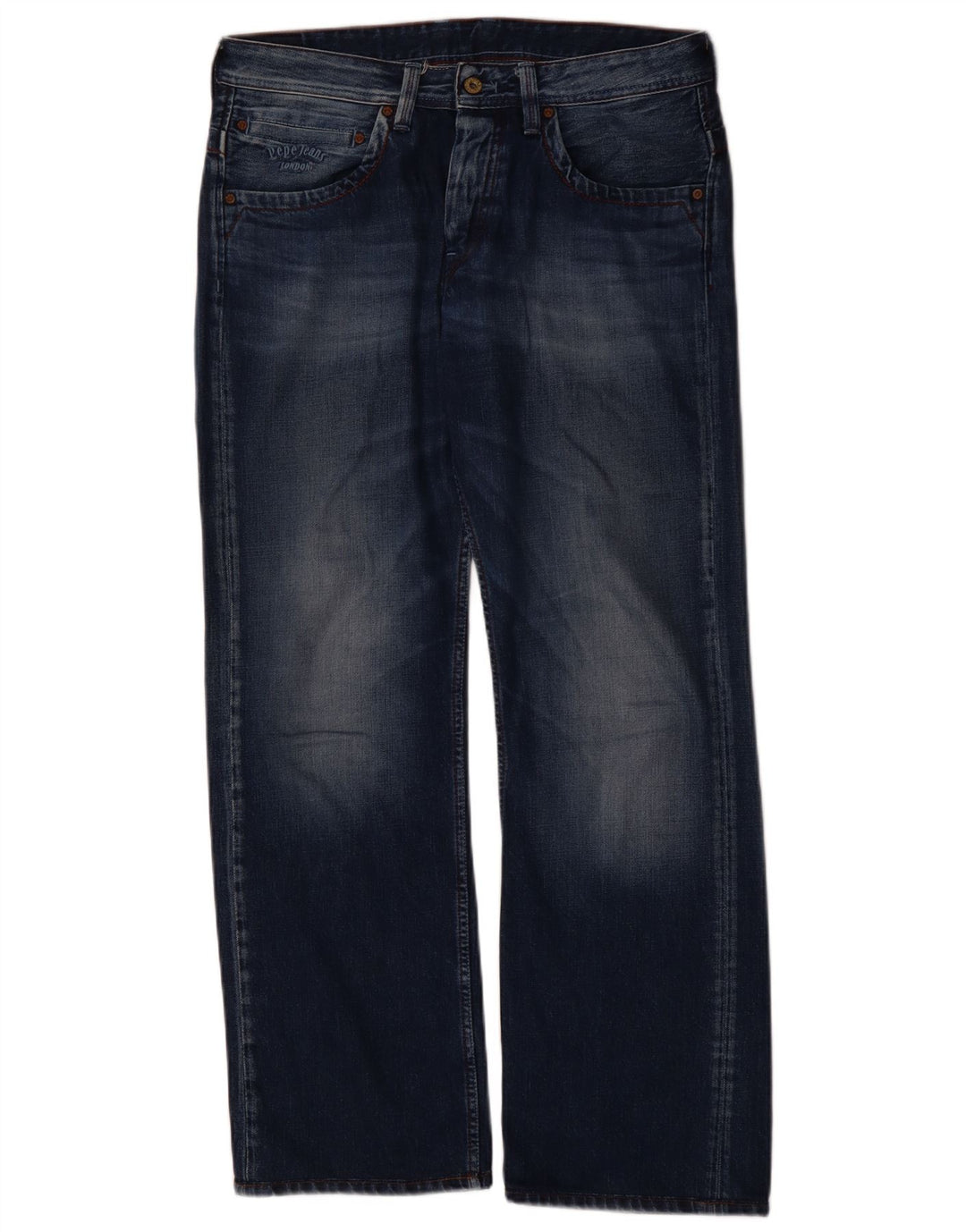 PEPE JEANS Vaqueros rectos para hombre W33 L34 Algodón azul