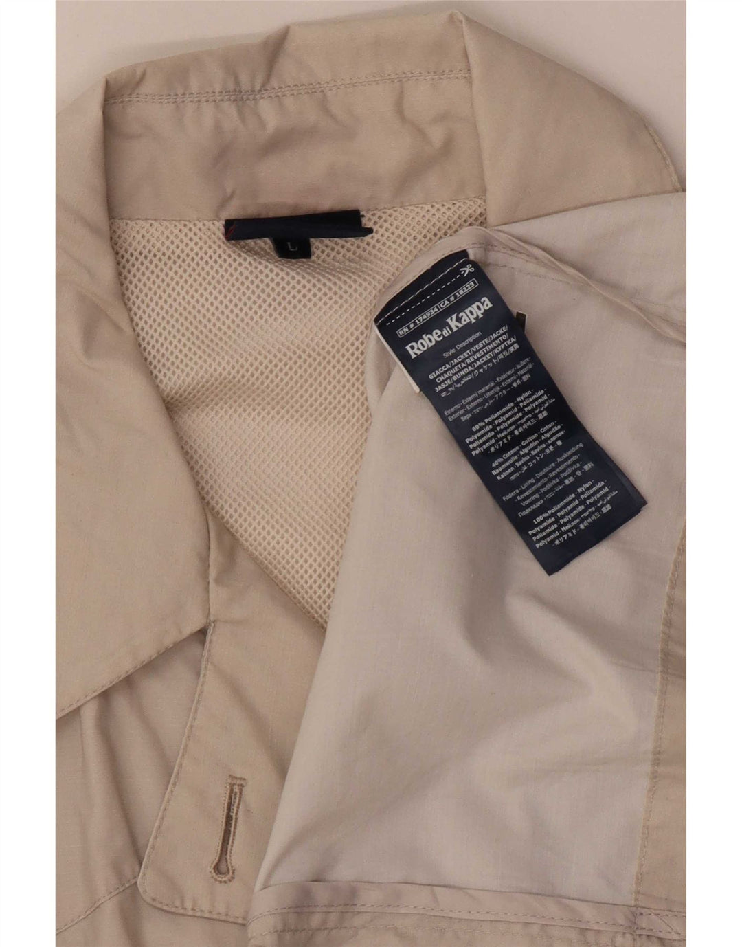 Gabardina Kappa para mujer UK 46 Large Beige Poliamida