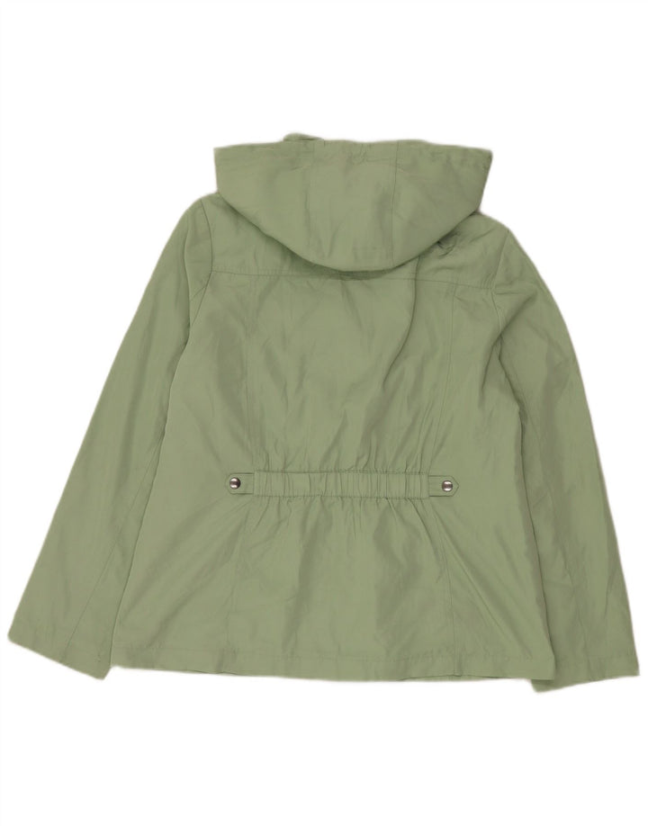Marks & Spencer Chaqueta utilitaria con capucha para mujer UK 44 Poliéster verde grande