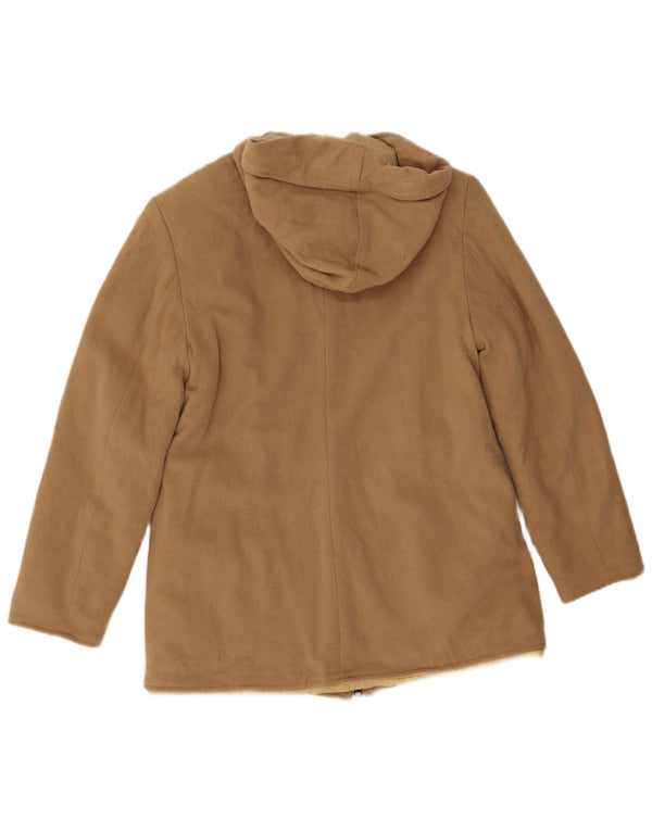 Guess Parka con capucha para mujer UK 44 Large Beige Nylon