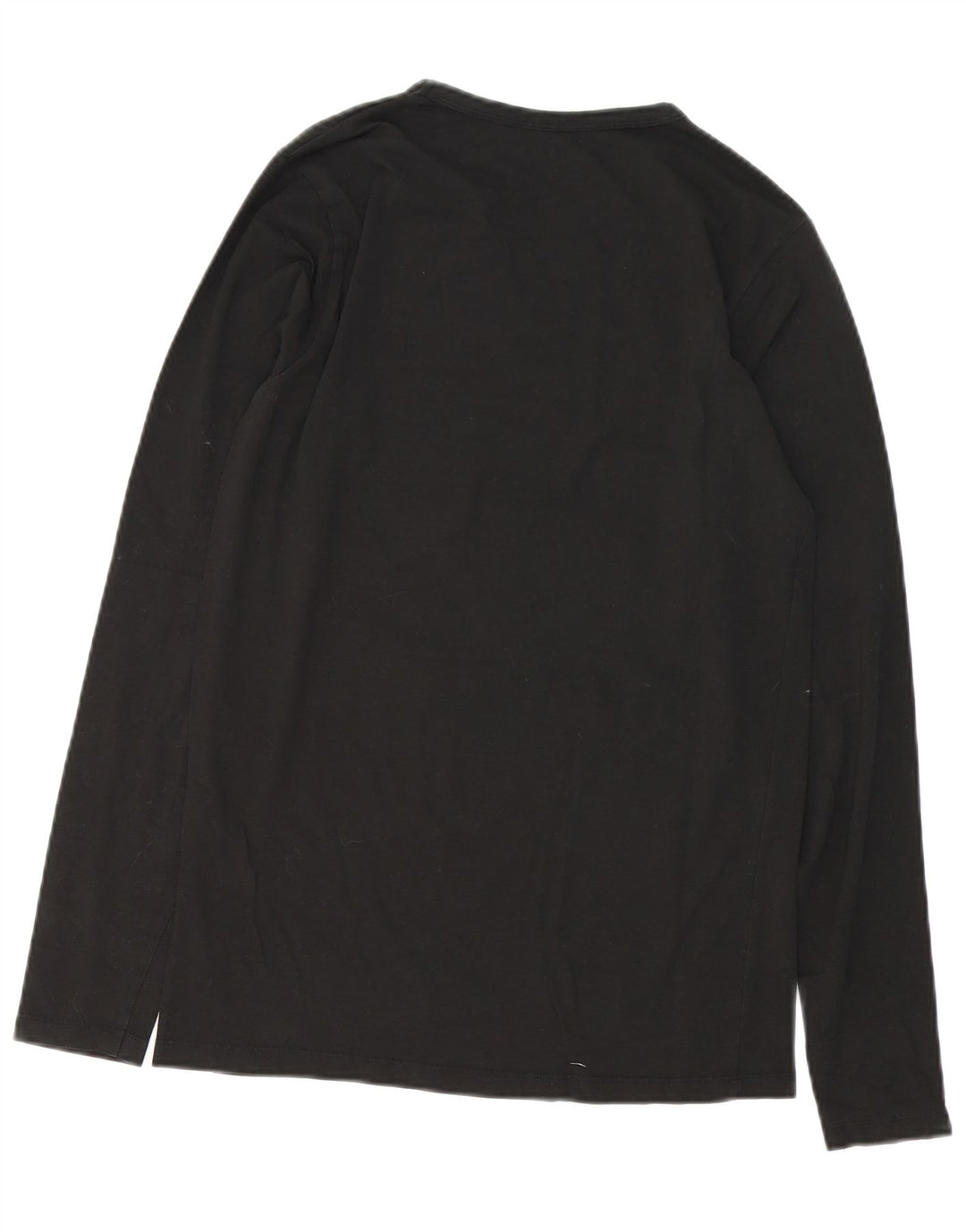 Jack & Jones Hombre Top Manga Larga Medio Algodón Negro