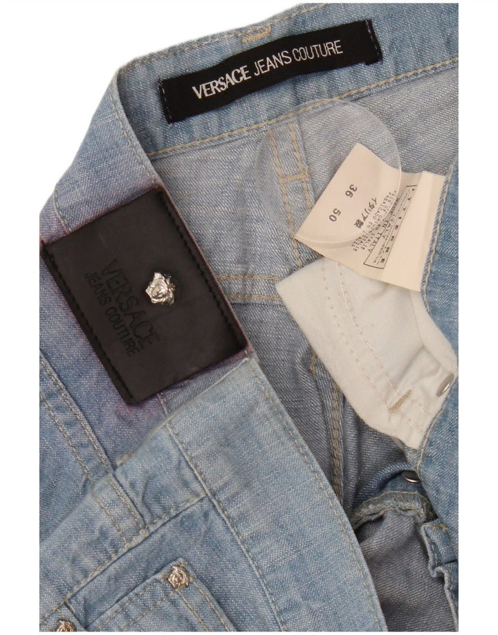 Versace Jeans rectos para hombre IT 50 Large W36 L37 Algodón azul