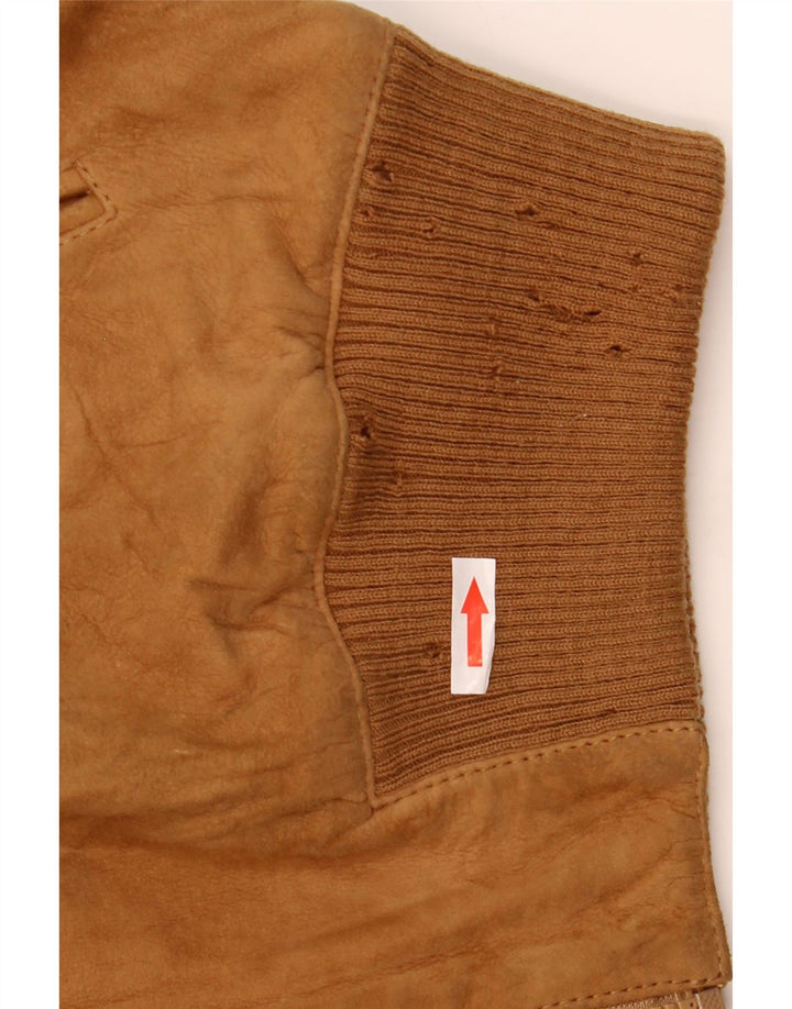 Arpel Chaqueta bomber de ante para hombre IT 52 XL Cuero marrón