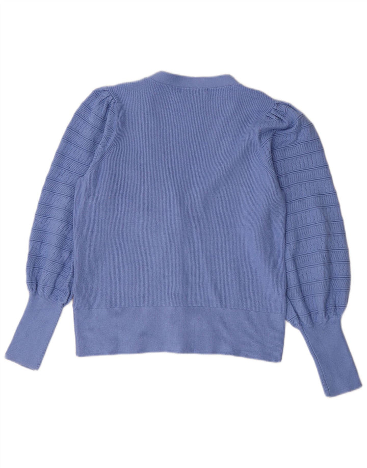 Marks & Spencer - Cárdigan para mujer, talla 40, viscosa azul medio