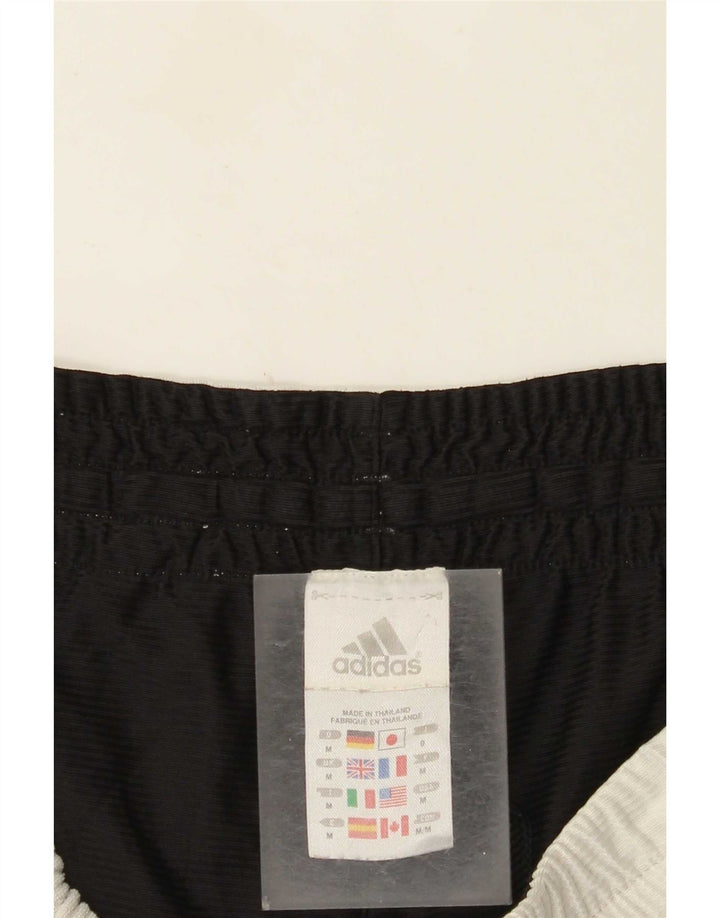 Adidas - Pantalones cortos deportivos para hombre, color blanco medio, poliéster color block