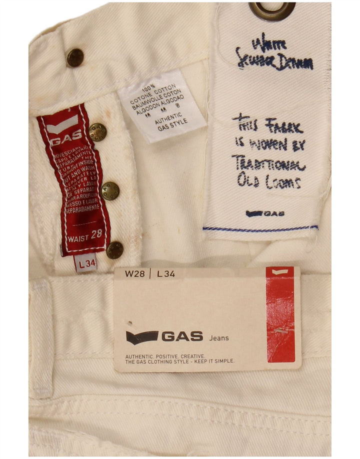 Vaqueros ajustados para mujer Gap W28 L34 Algodón blanco roto