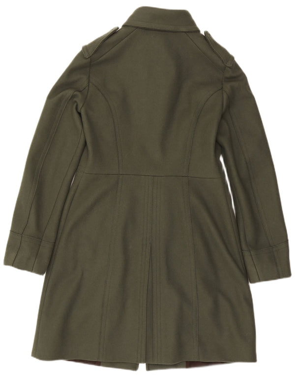 Abrigo Militar Benetton Mujer IT 44 Lana Verde Medio