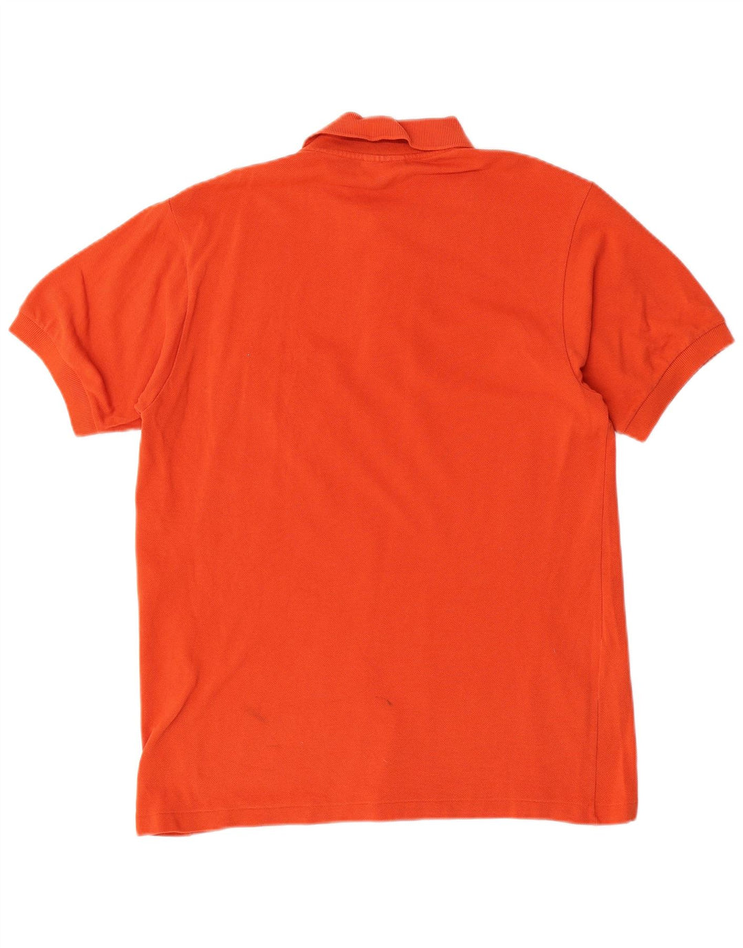 LACOSTE Mens Polo Shirt Size 3 Small Orange Cotton