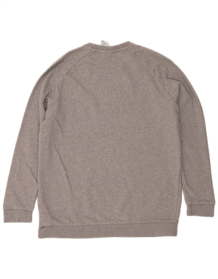 Adidas Hombre Sudadera Jumper XL Gris Algodón Moteado