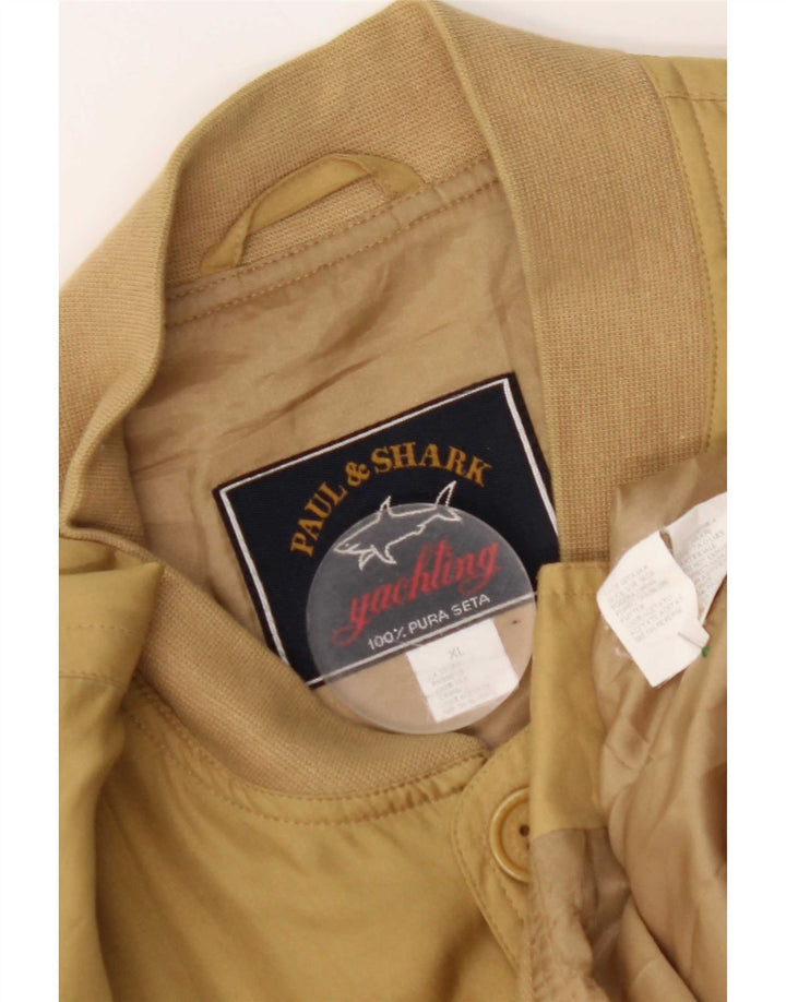 Paul & Shark Chaqueta Bomber para Hombre UK 42 XL Seda Amarilla