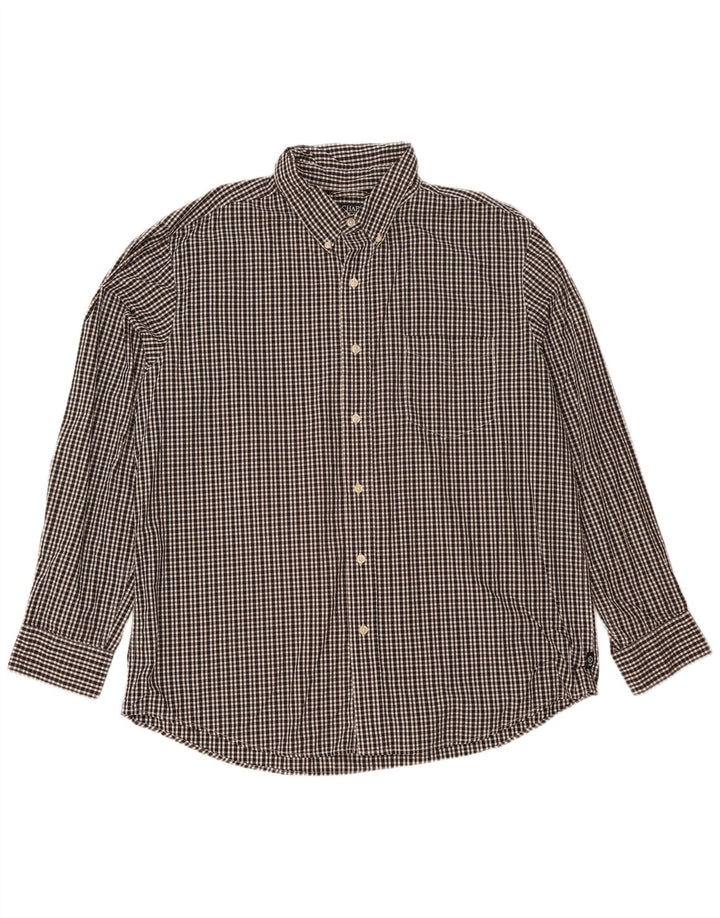 Chaps Camisa para hombre XL Algodón a cuadros negro