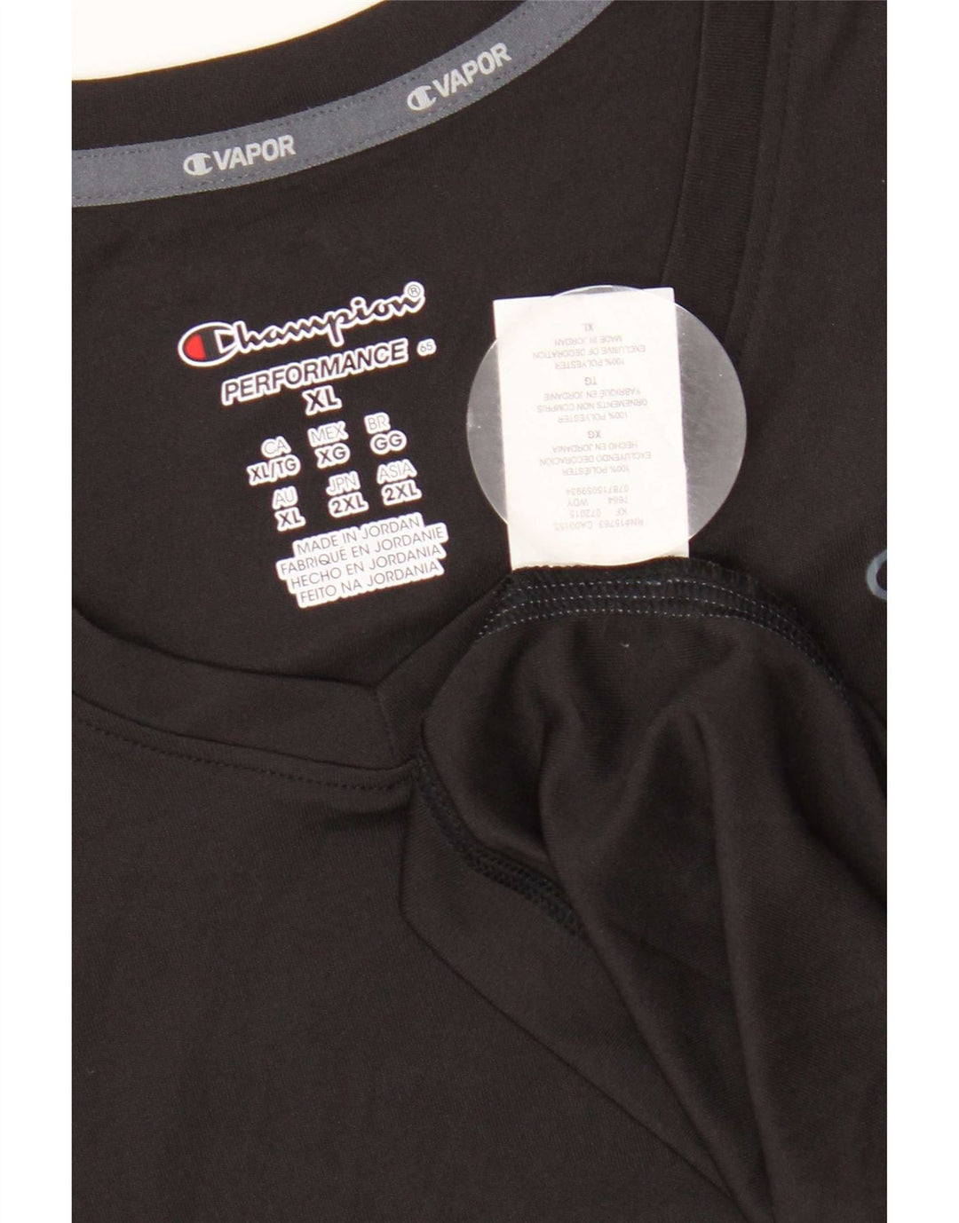 Champion Camiseta Mujer Top UK 40 XL Poliéster Negro