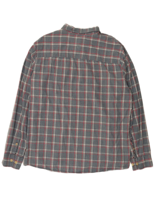 Camisa de corte regular para hombre de Fat Face 2XL Algodón a cuadros gris