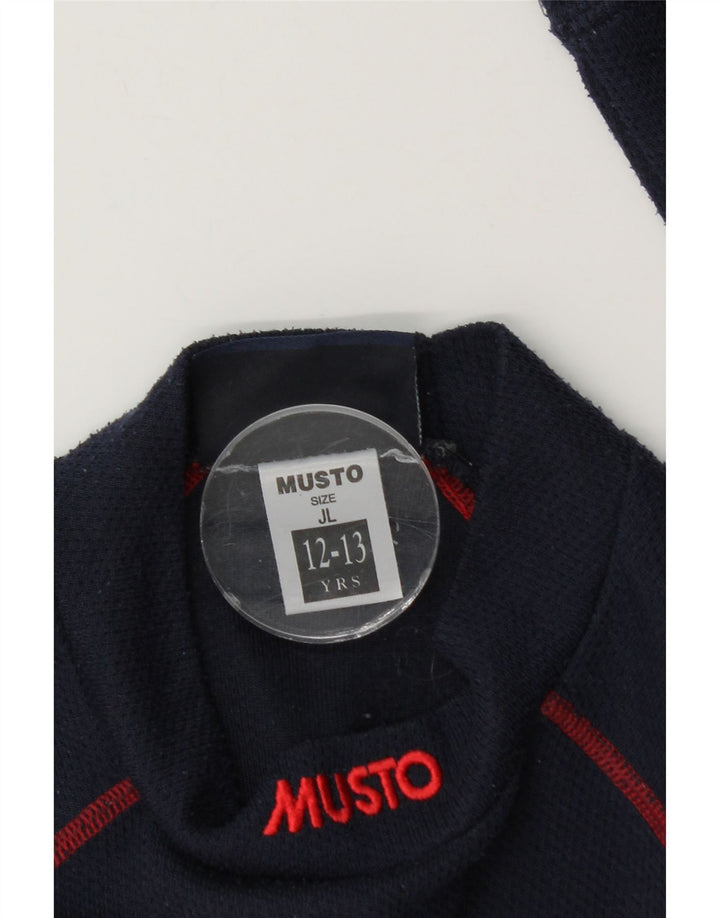 Musto Boys Top Manga Larga 12-13 Años Grande Azul Marino