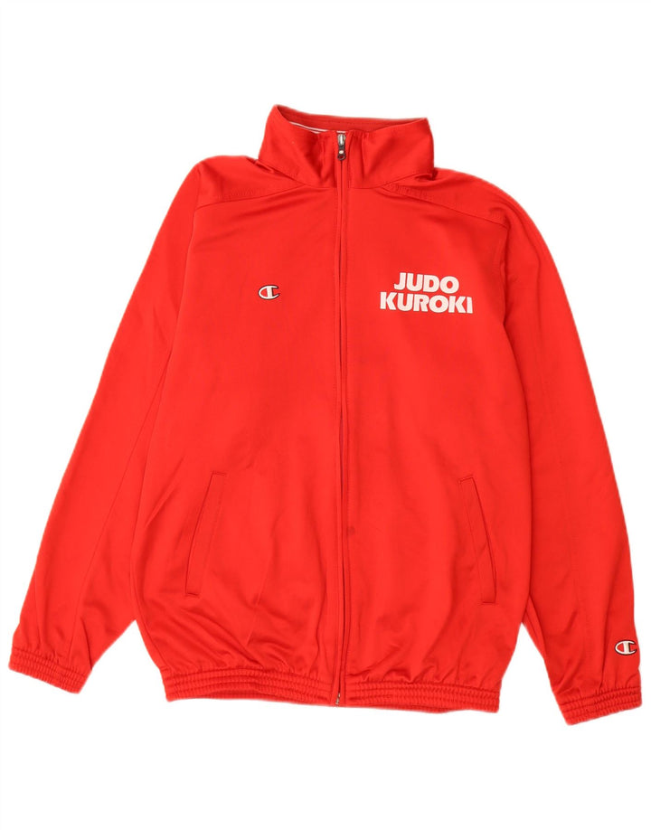 CHAMPION Chaqueta de chándal con gráfico Judo Kuroki para niños 13-14 años XL Rojo