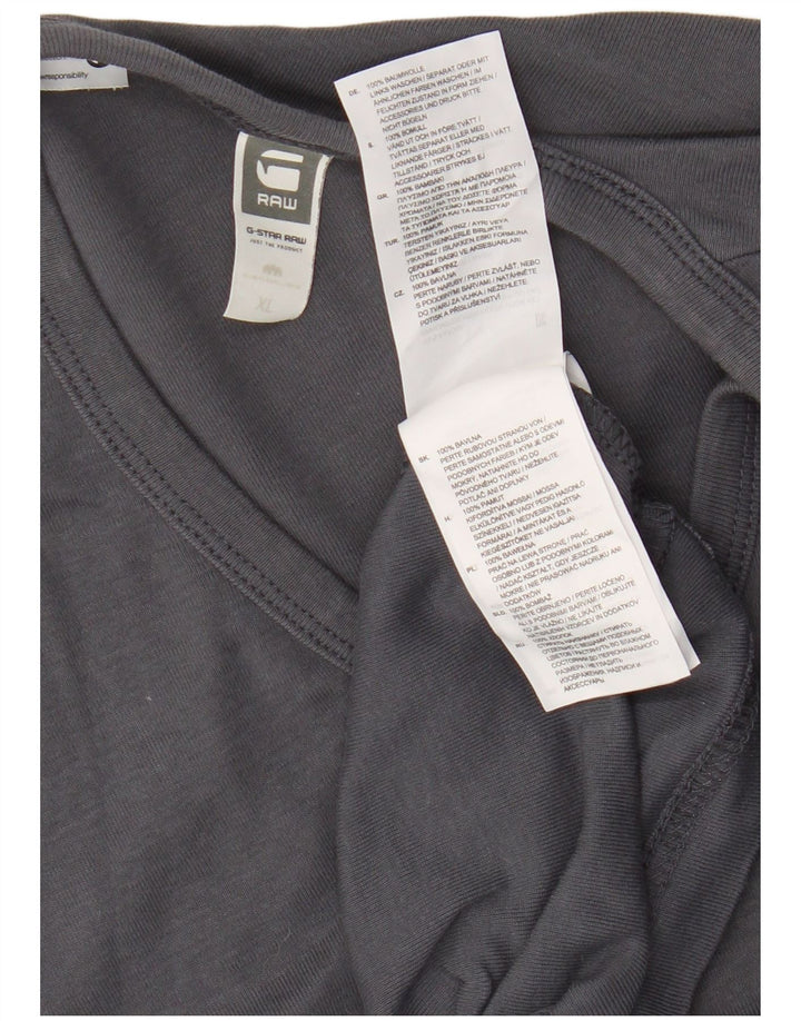 G-Star Hombre Camiseta Top XL Gris Algodón