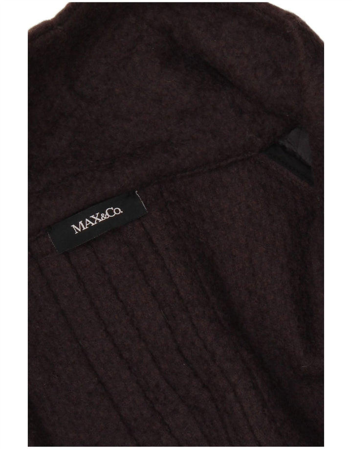 Max & Co. Abrigo de manga corta para mujer UK 44 Medio Púrpura