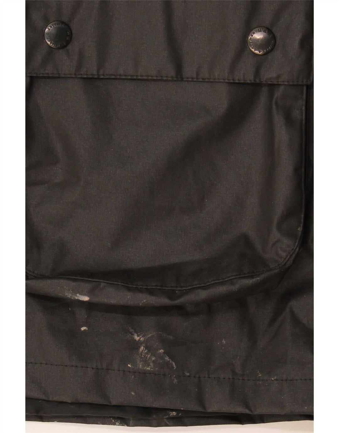 Wikes & Akerman Chaqueta de algodón encerado para hombre UK 42 XL Poliéster negro